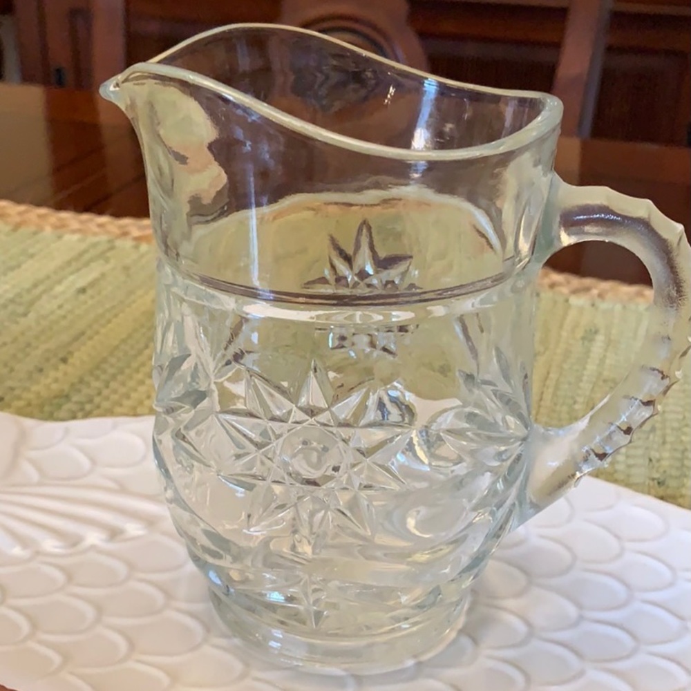 Vintage Cut Crystal Pitcher